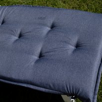 Leżak Basenowy Relaksacyjno - Wypoczynkowy Fiorello Biały z poduszką CIEMNO NIEBIESKĄ