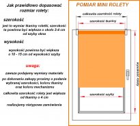 Mini roleta kolekcja materiałów Eden